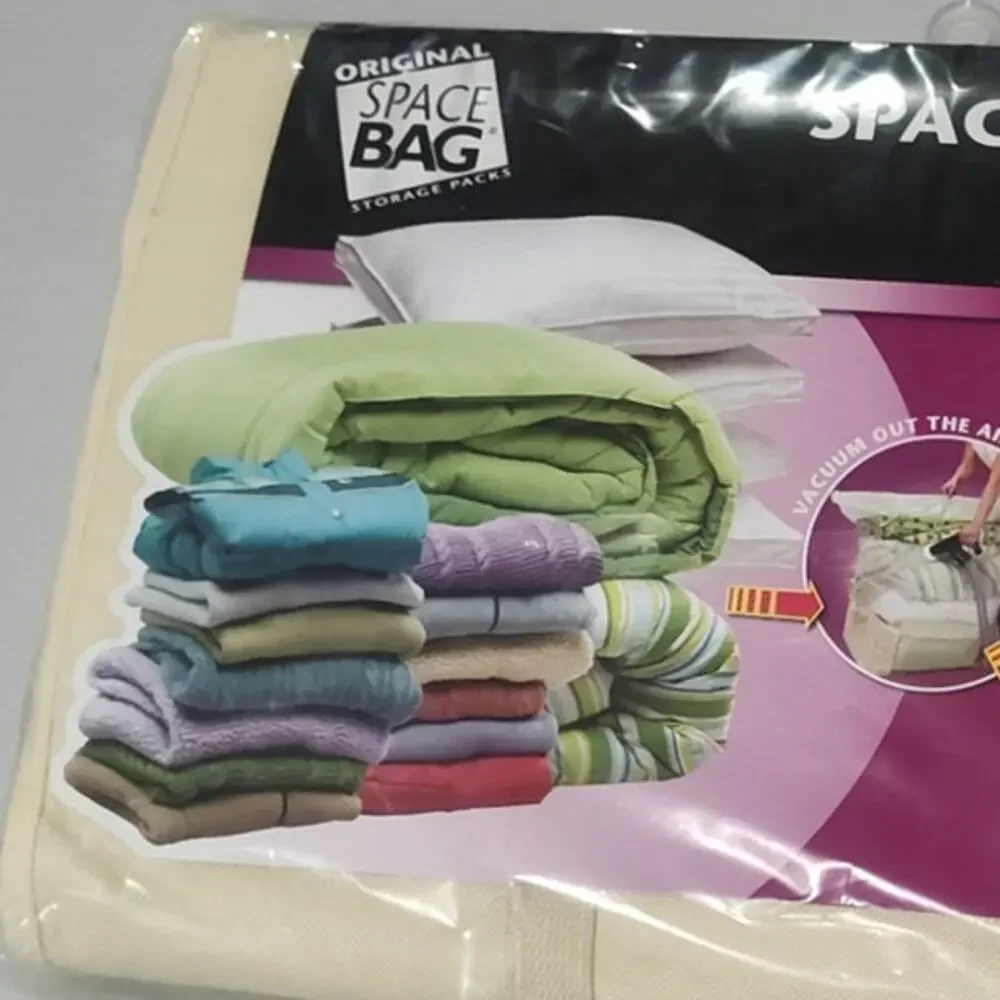 Space Bag Jumbo Vacuum Storage Tote Airtight Waterproof Zipper 25.5x19.75x10.5